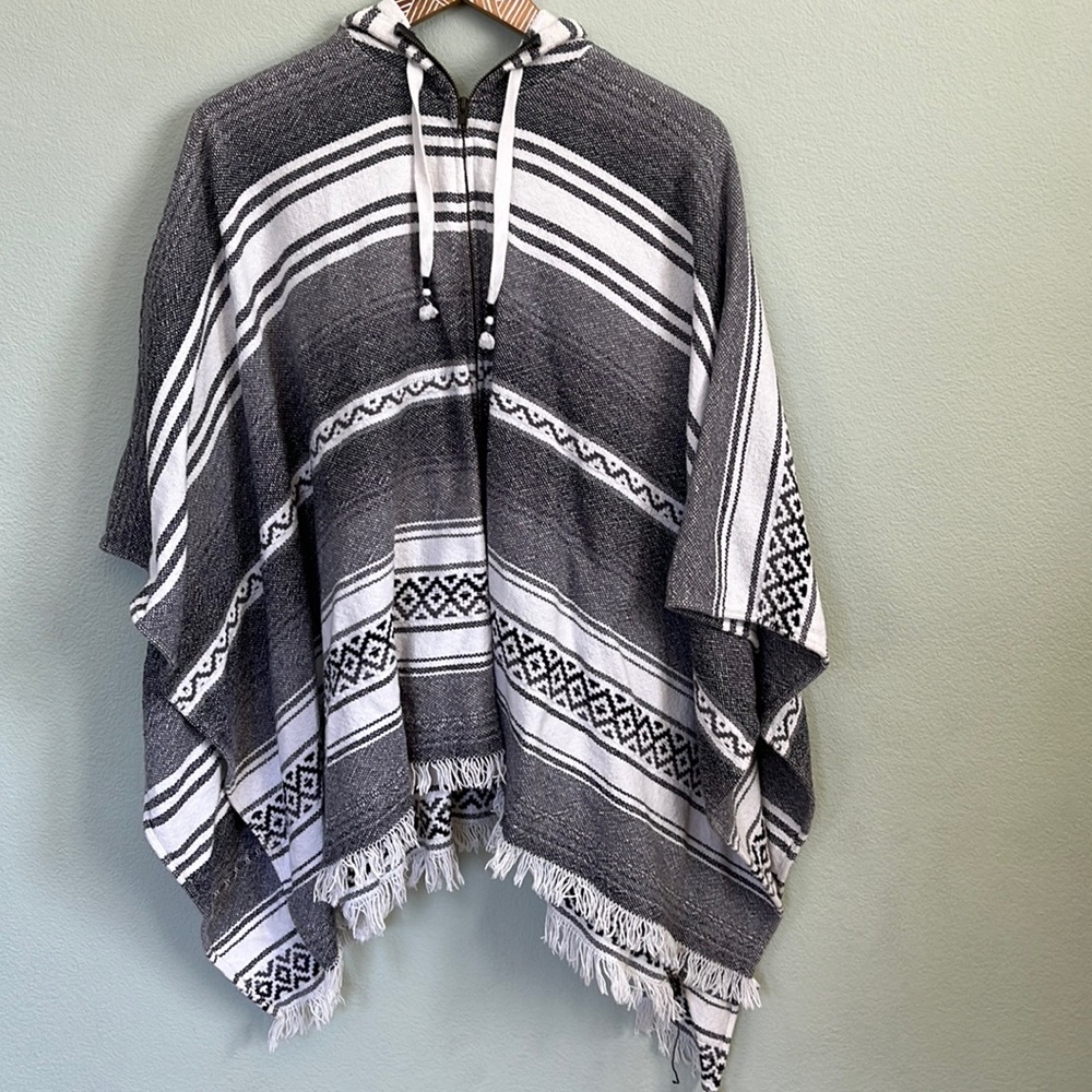 Woman’s poncho style jacket